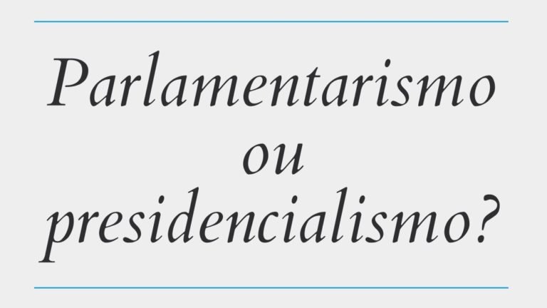 O Parlamentarismo No Brasil Prof Matheus Passos