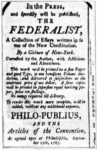 A separação de poderes para Os Federalistas